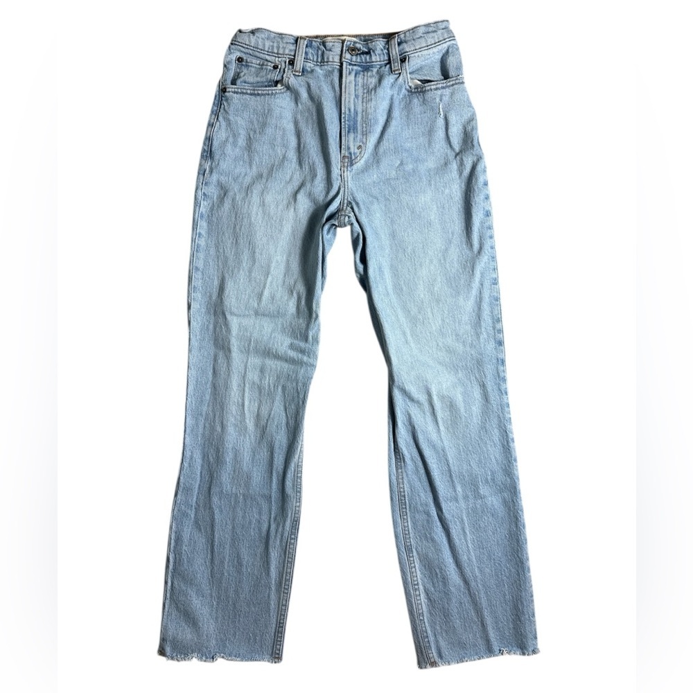Abercrombie & Fitch Light The 90s Straight Ultra High Rise Jeans